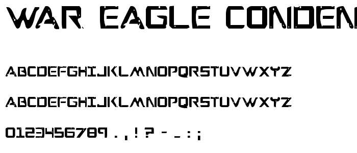 War Eagle Condensed font